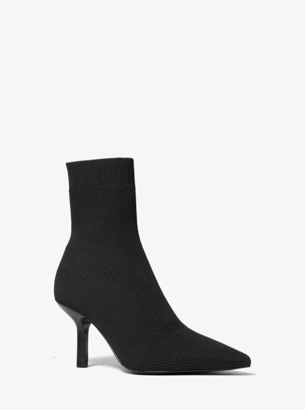 Damske Clenkove Cizmy Michael Kors Shiloh Stretch Knit Sock Čierne - Topanky Michael Kors Lacne | HJVYA-7068